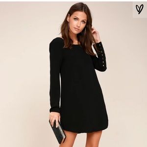 Lulus black shift dress